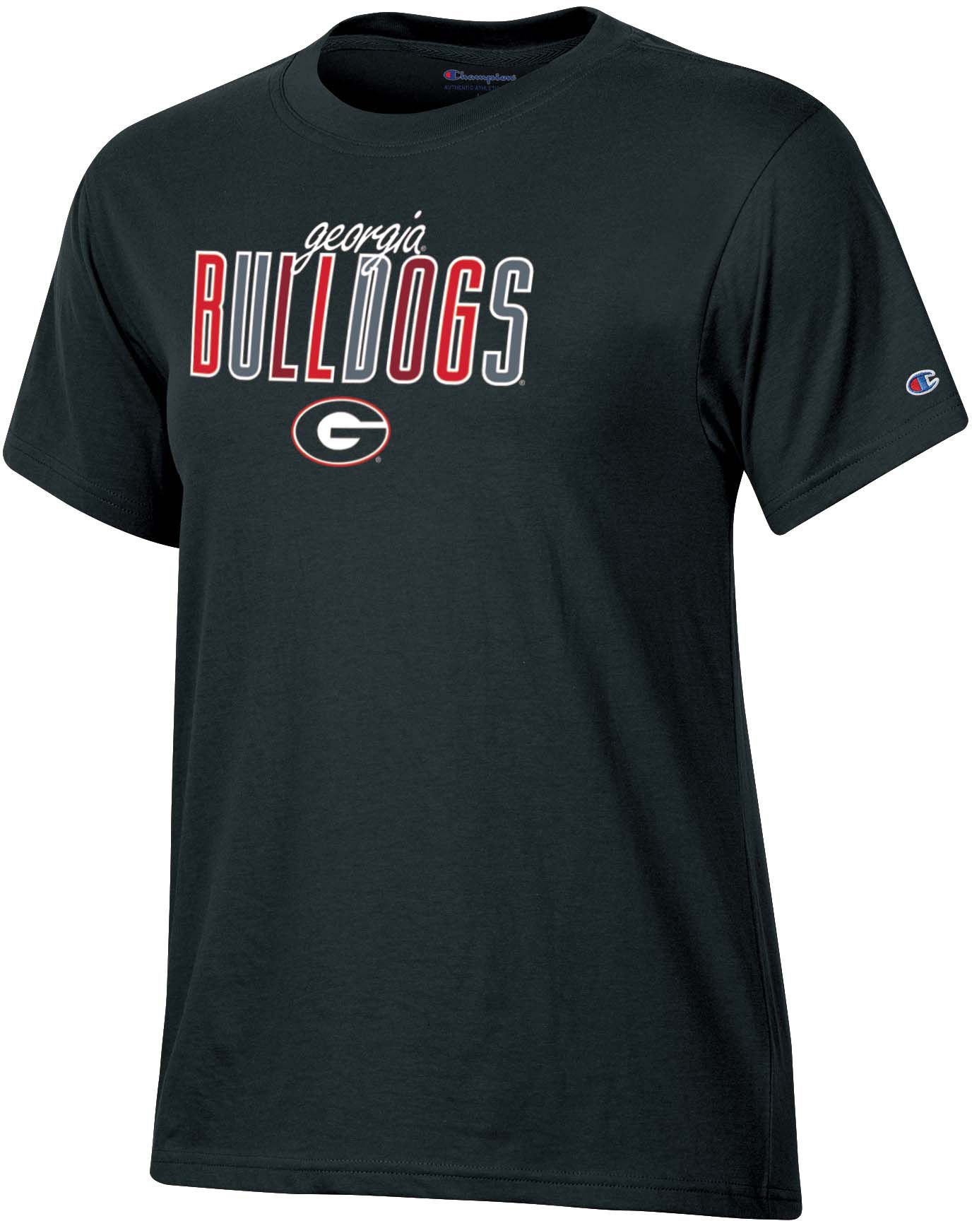 Champion Women's Georgia Bulldogs True Black V-Neck T-Shirt product image