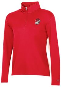 Champion Women's Georgia Bulldogs Red Classic Quarter-Zip Pullover