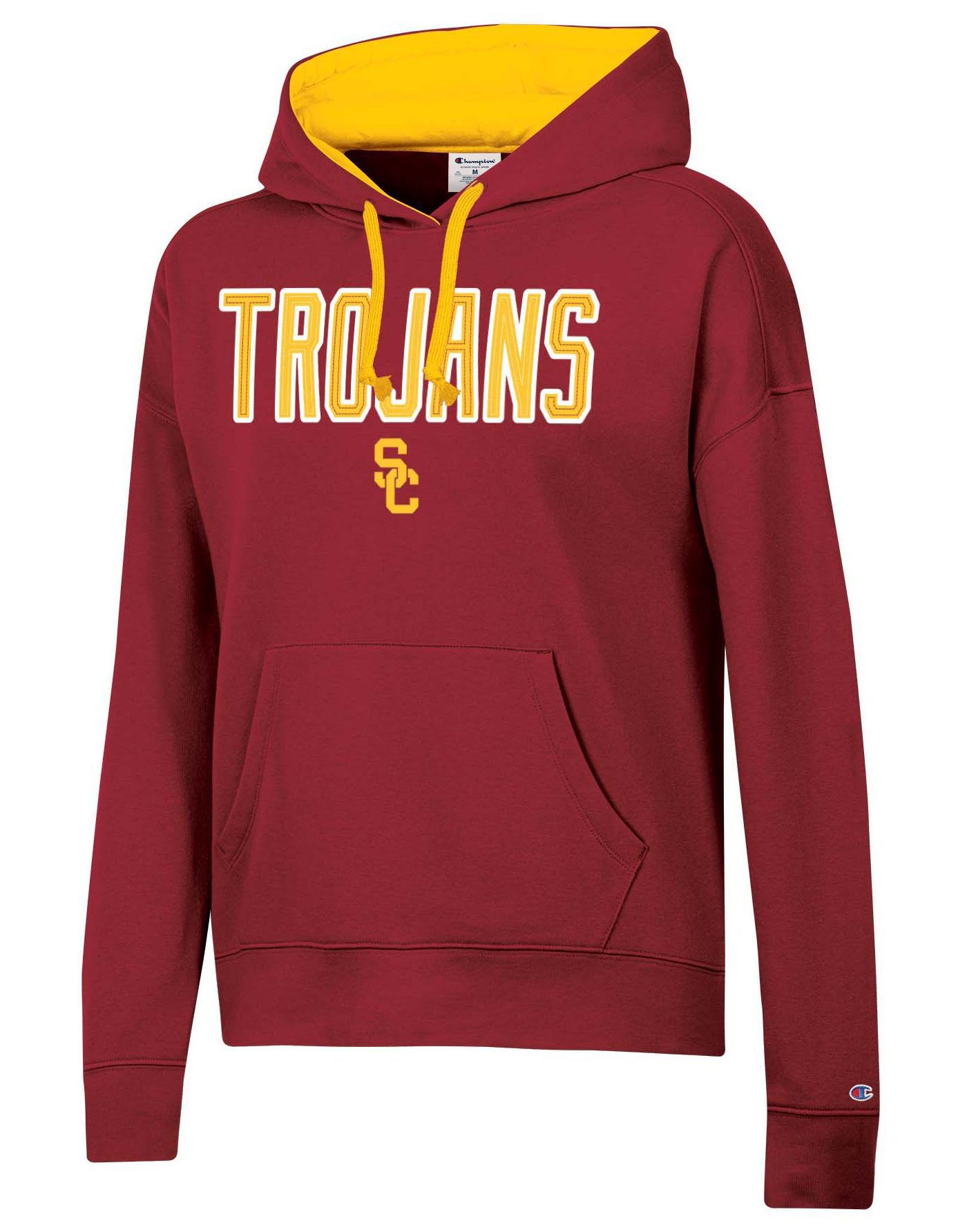 Champion Women s USC Trojans Red Pullover Hoodie Small