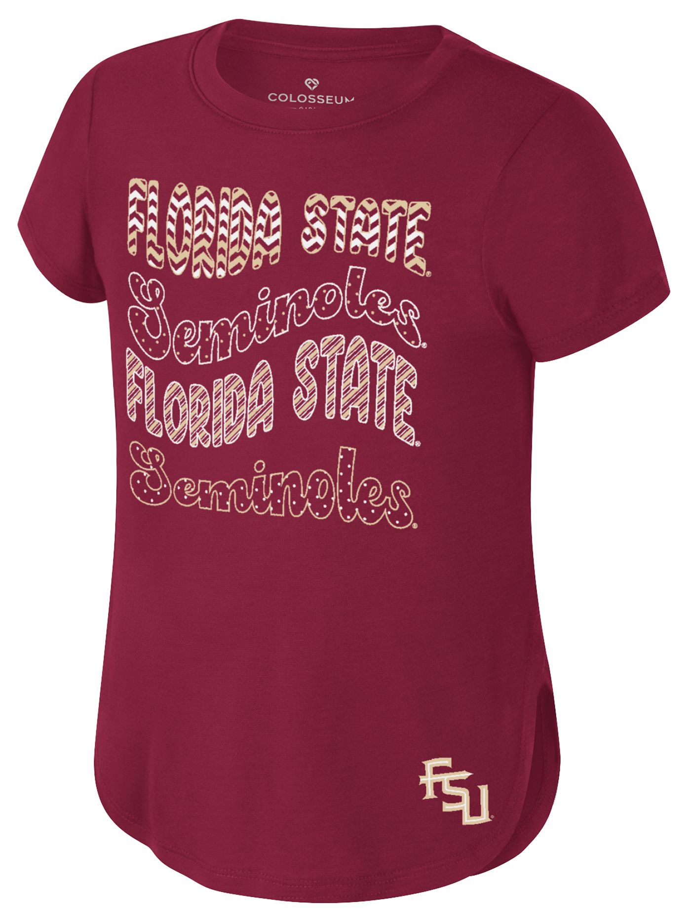 Colosseum Girls' Florida State Seminoles Garnet Rogan T-Shirt product image