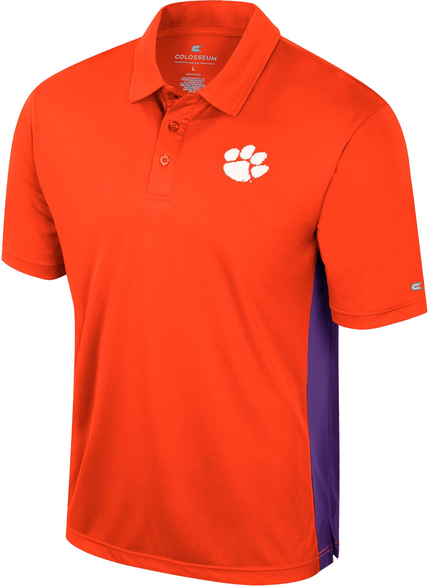 Colosseum Men's Clemson Tigers Orange Set Polo