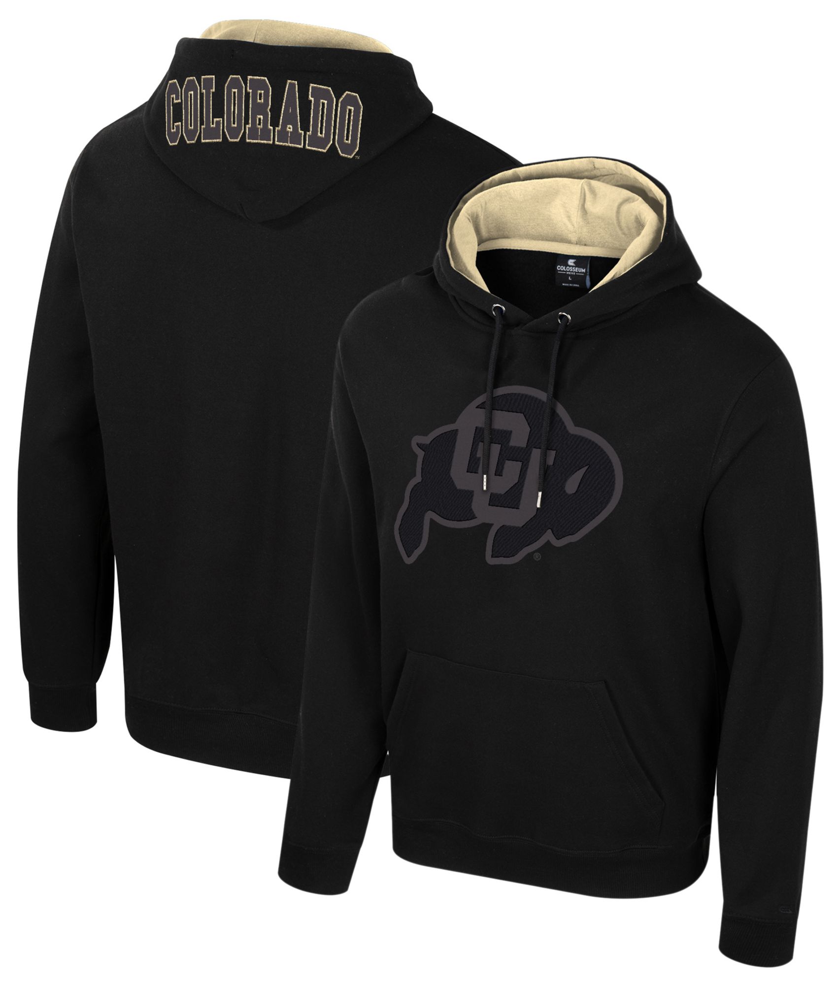 Colosseum Men's Colorado Buffaloes Black Bioelectric Fleece Hoodie product image