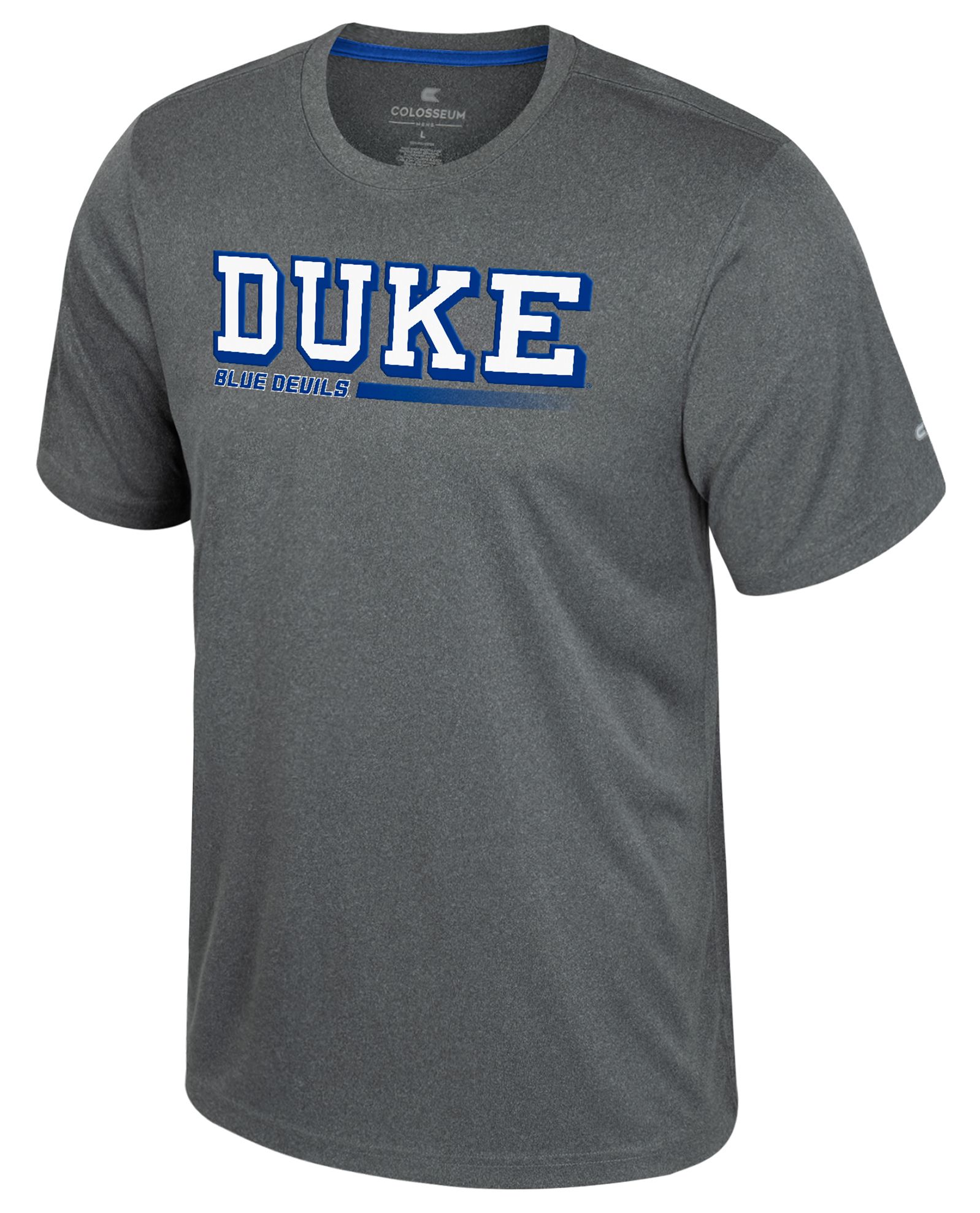 Colosseum Men's Duke Blue Devils Heather Charcoal Physics T-Shirt product image