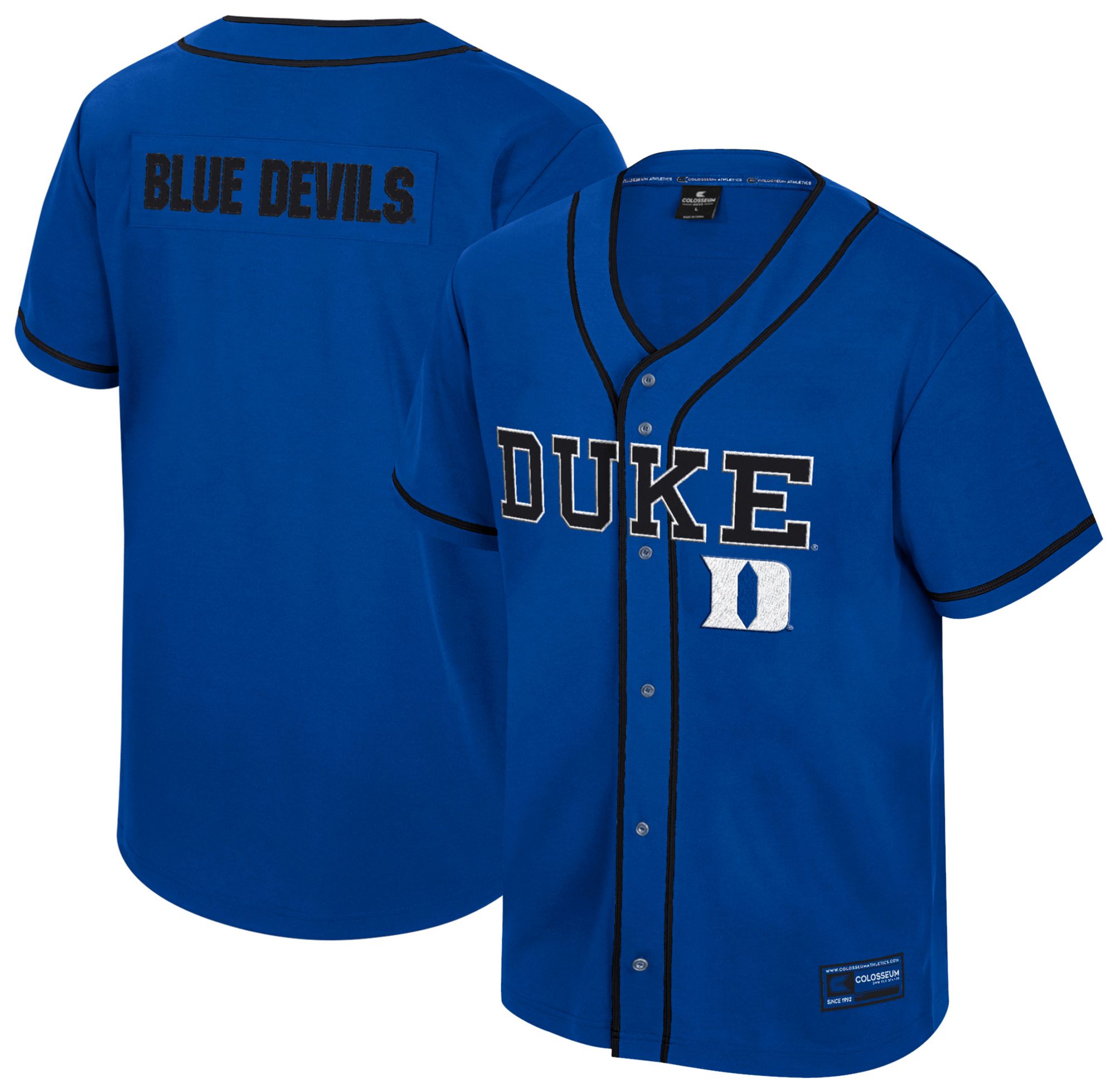 Colosseum Men's Duke Blue Devils Royal Replica Baseball Jersey product image