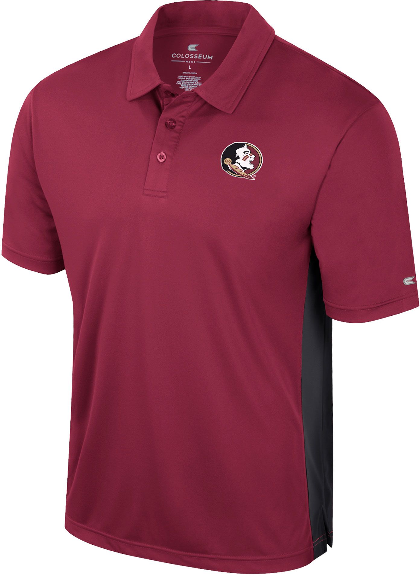 Colosseum Men's Florida State Seminoles Garnet Set Polo