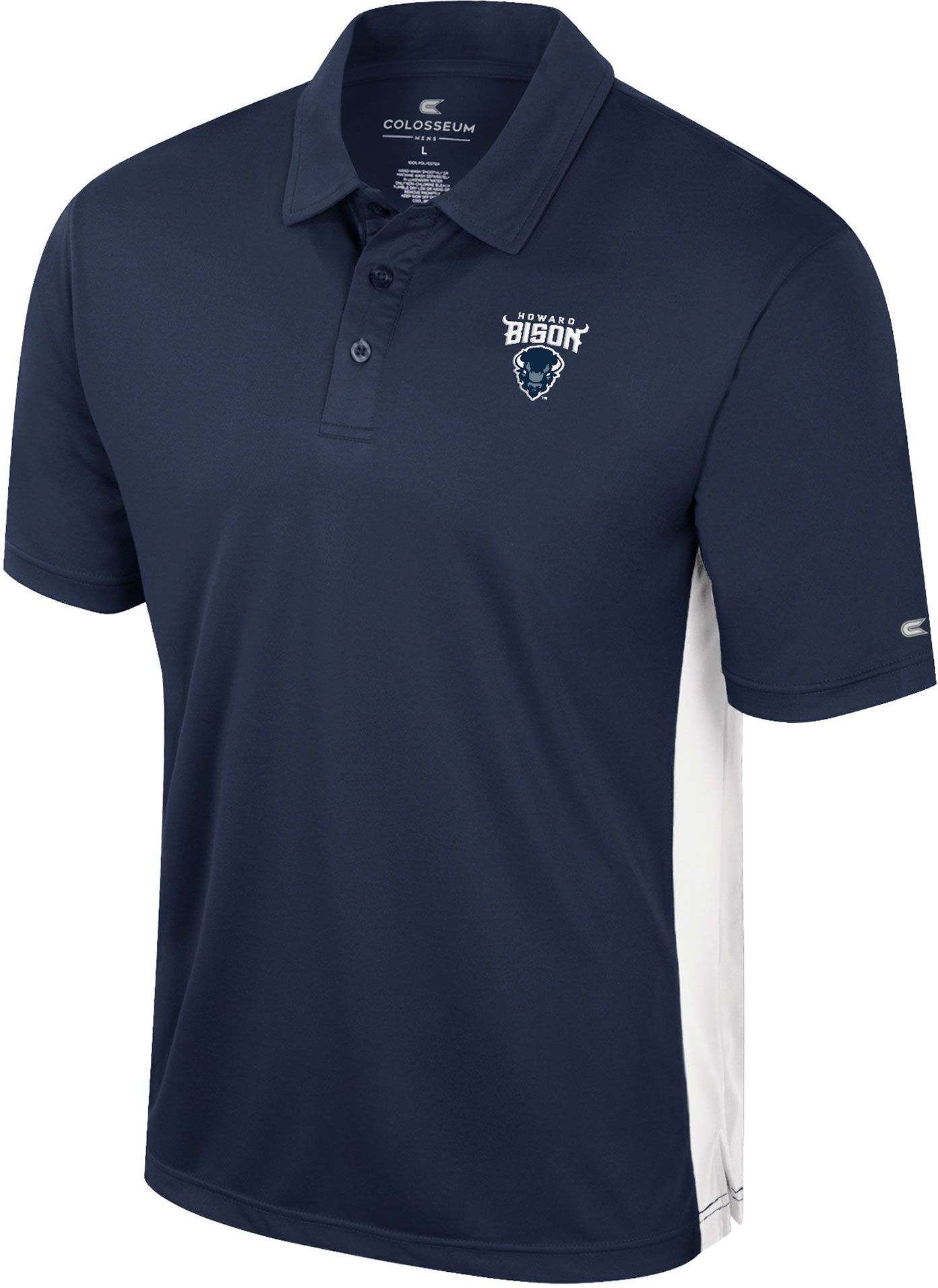 Colosseum Men's Howard Bison Blue Set Polo