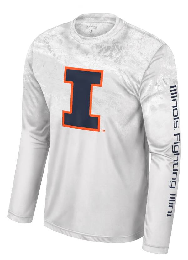 Colosseum Men's Illinois Fighting Illini Whiteout Realtree Erie Performance  Long Sleeve T-Shirt