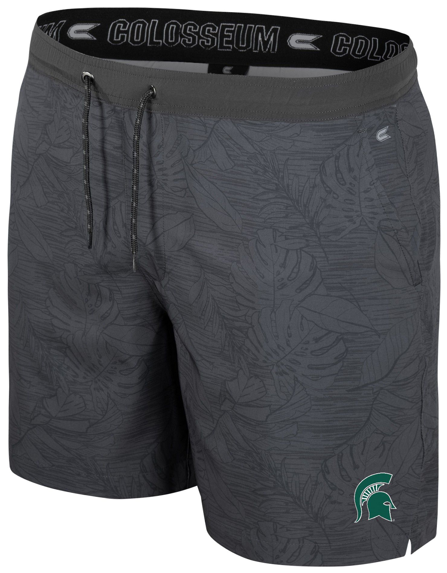 Colosseum Men's Michigan State Spartans Charcoal Groves Shorts product image