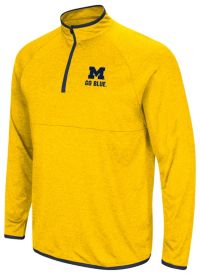 Colosseum Men's Michigan Wolverines Maize 1/4 Zip Pullover