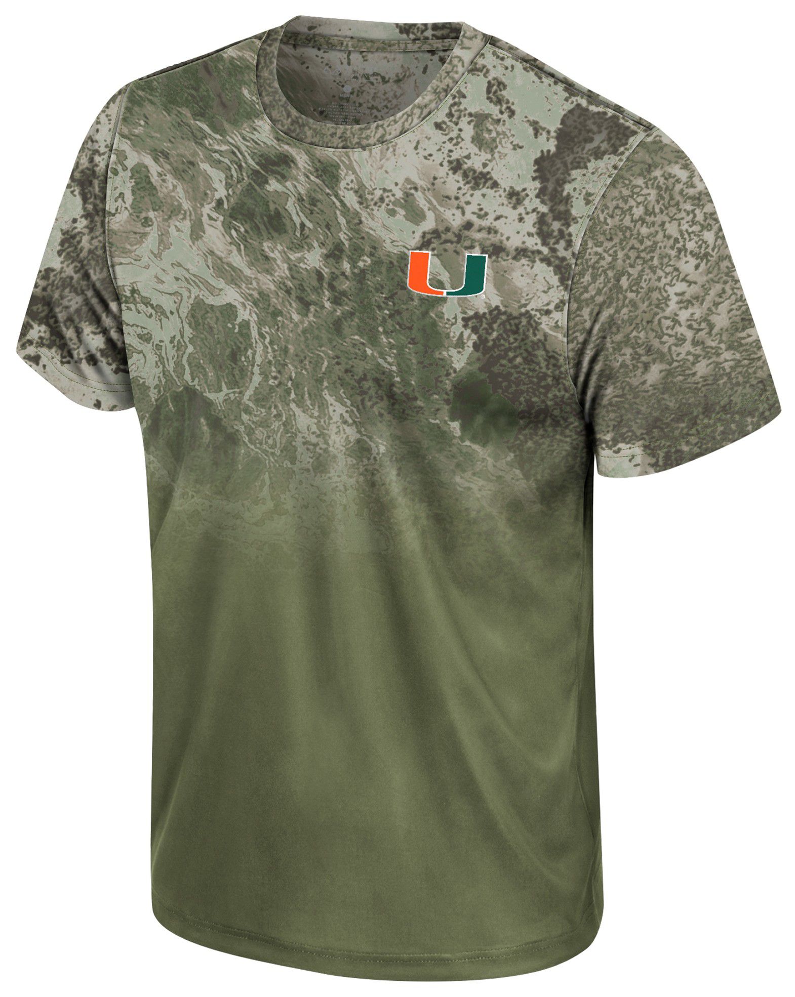 Colosseum Men's Miami Hurricanes Marsh Newport Performance T-Shirt product image