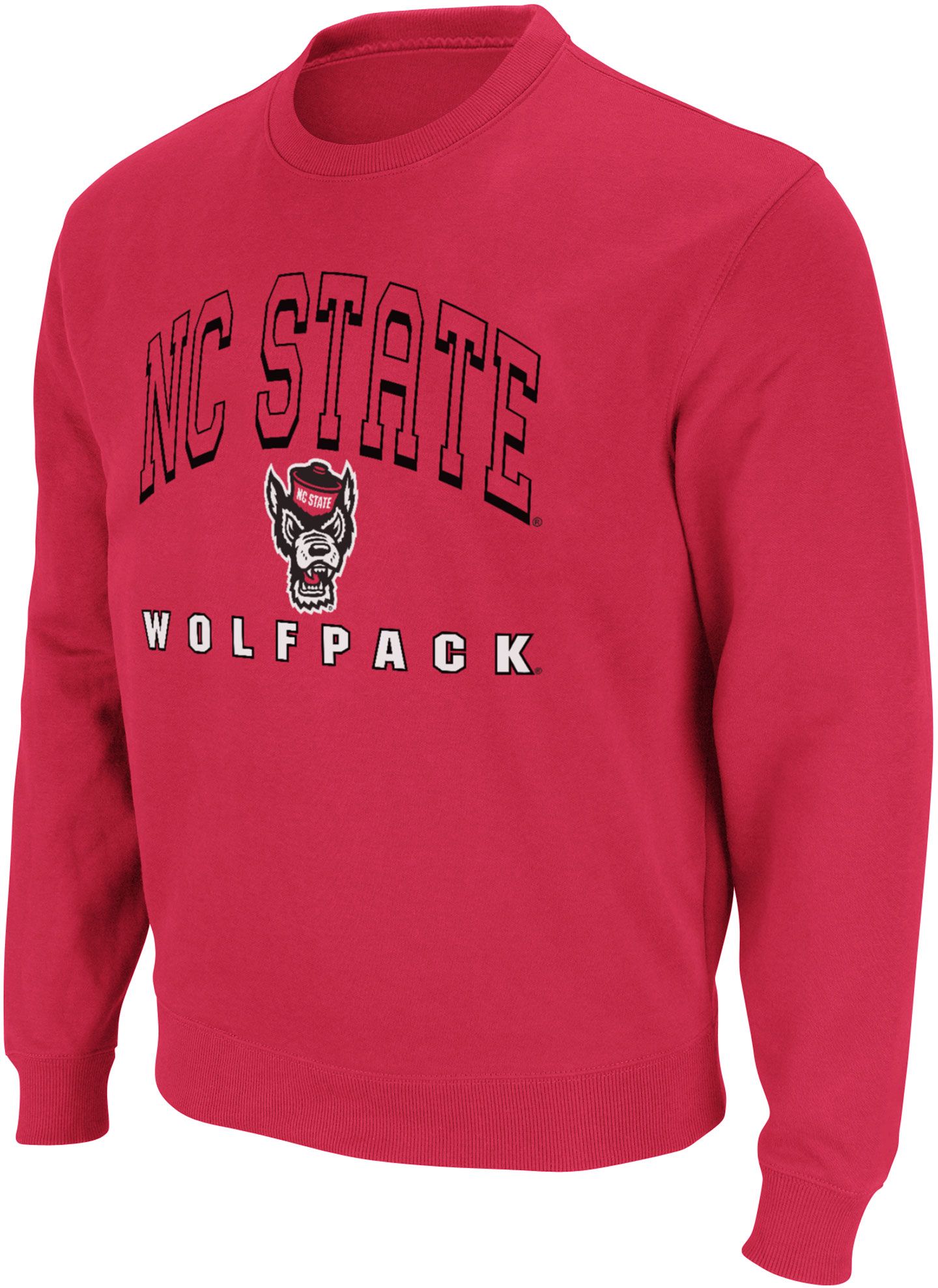 Colosseum Men's NC State Wolfpack Red Stadium Crewneck Sweatshirt