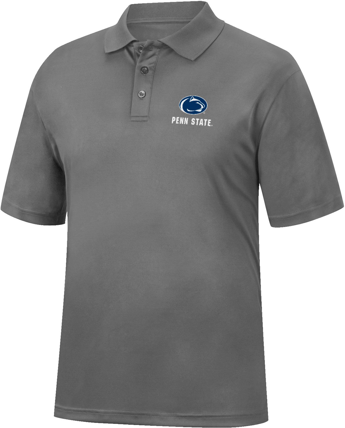 Colosseum Men's Penn State Nittany Lions Charcoal Trail Polo