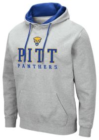 Colosseum Men's Pitt Panthers Heather Grey Pullover Hoodie