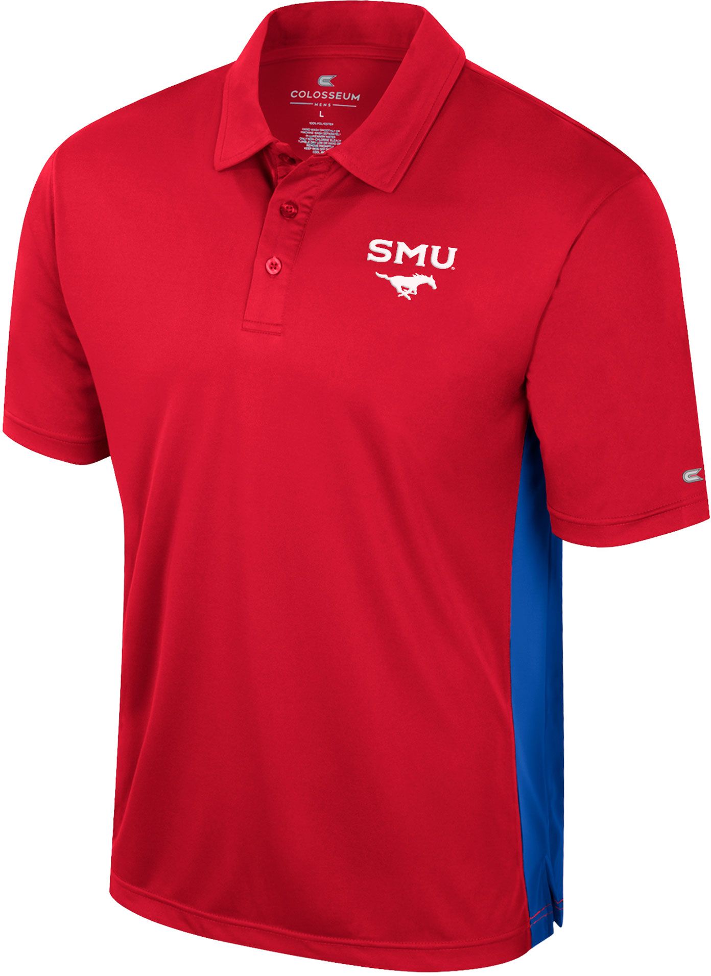 Colosseum Men's Southern Methodist Mustangs Red Set Polo