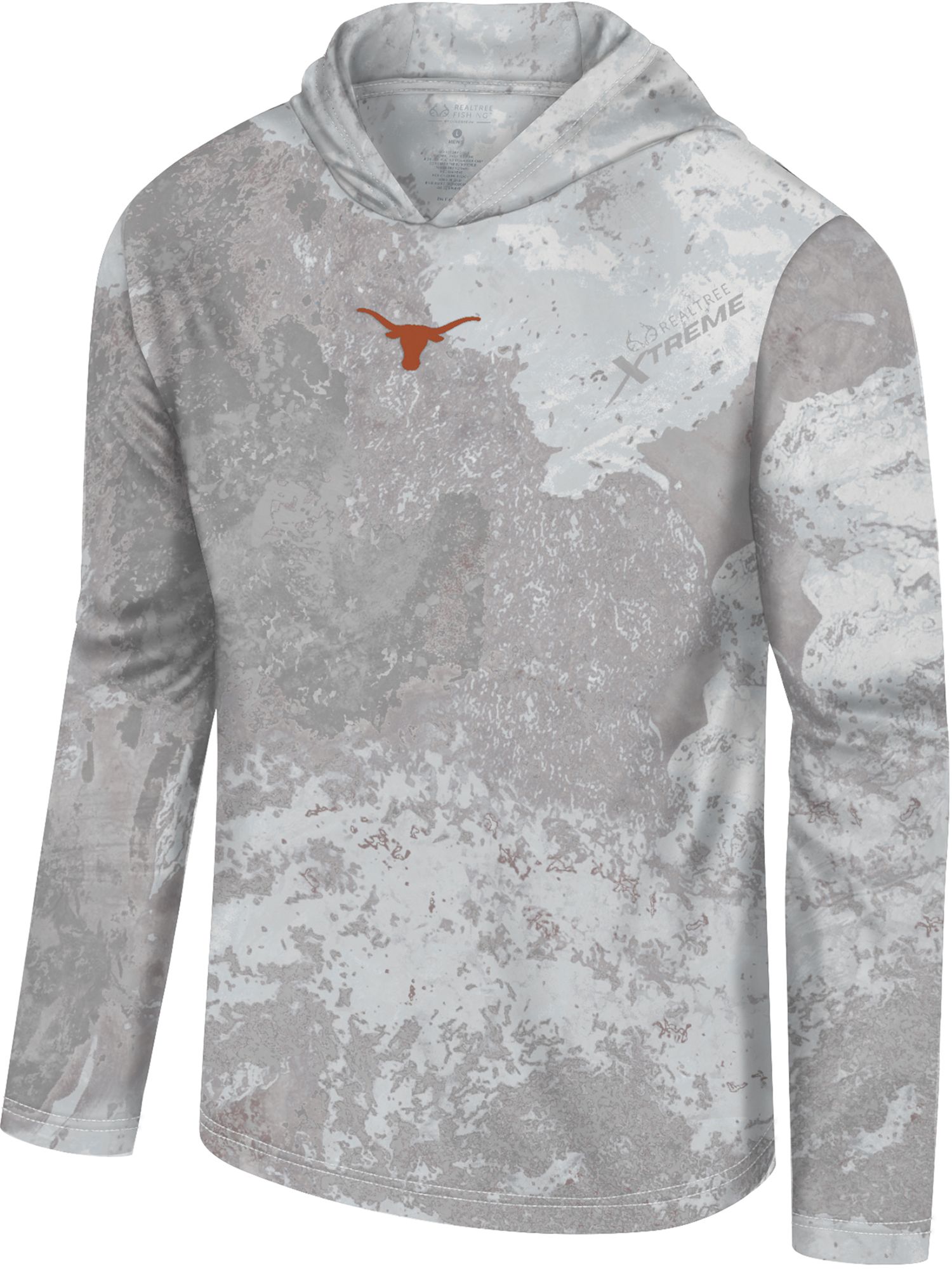 Colosseum Men's Texas Longhorns Salt Roscoe Long Sleeve Hoodie T-Shirt product image