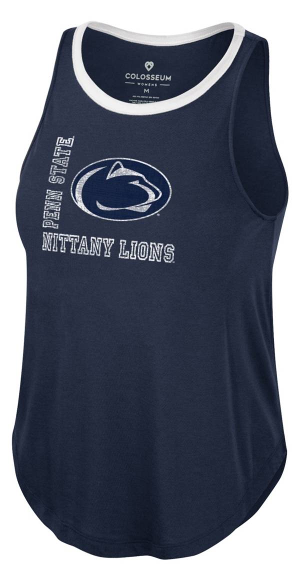 Colosseum Women's Penn State Nittany Lions Navy Whistle Down Swing Tank Top