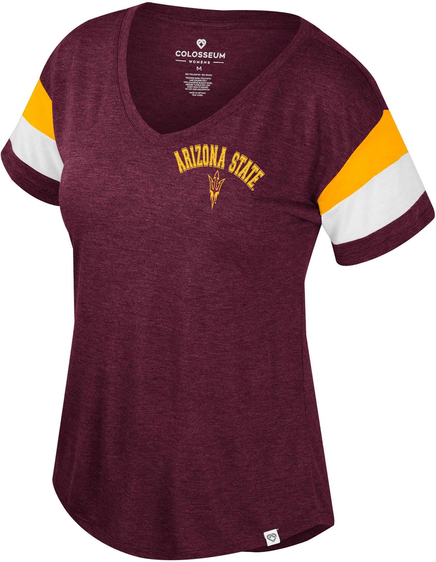 Colosseum Women's Arizona State Sun Devils Maroon Delacroix T-Shirt