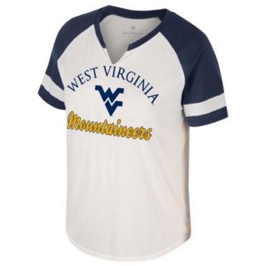 sorry, Colosseum Women's West Virginia Mountaineers Cream V- Notch T-Shirt is currently out of stock
