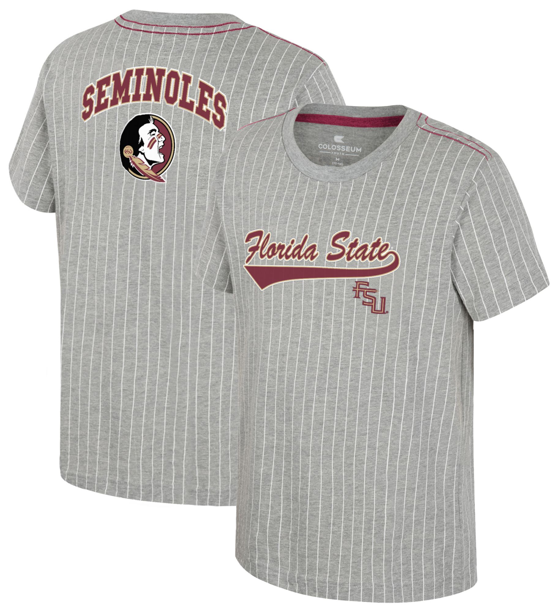 Colosseum Youth Florida State Seminoles Heather Grey Airball T-Shirt product image