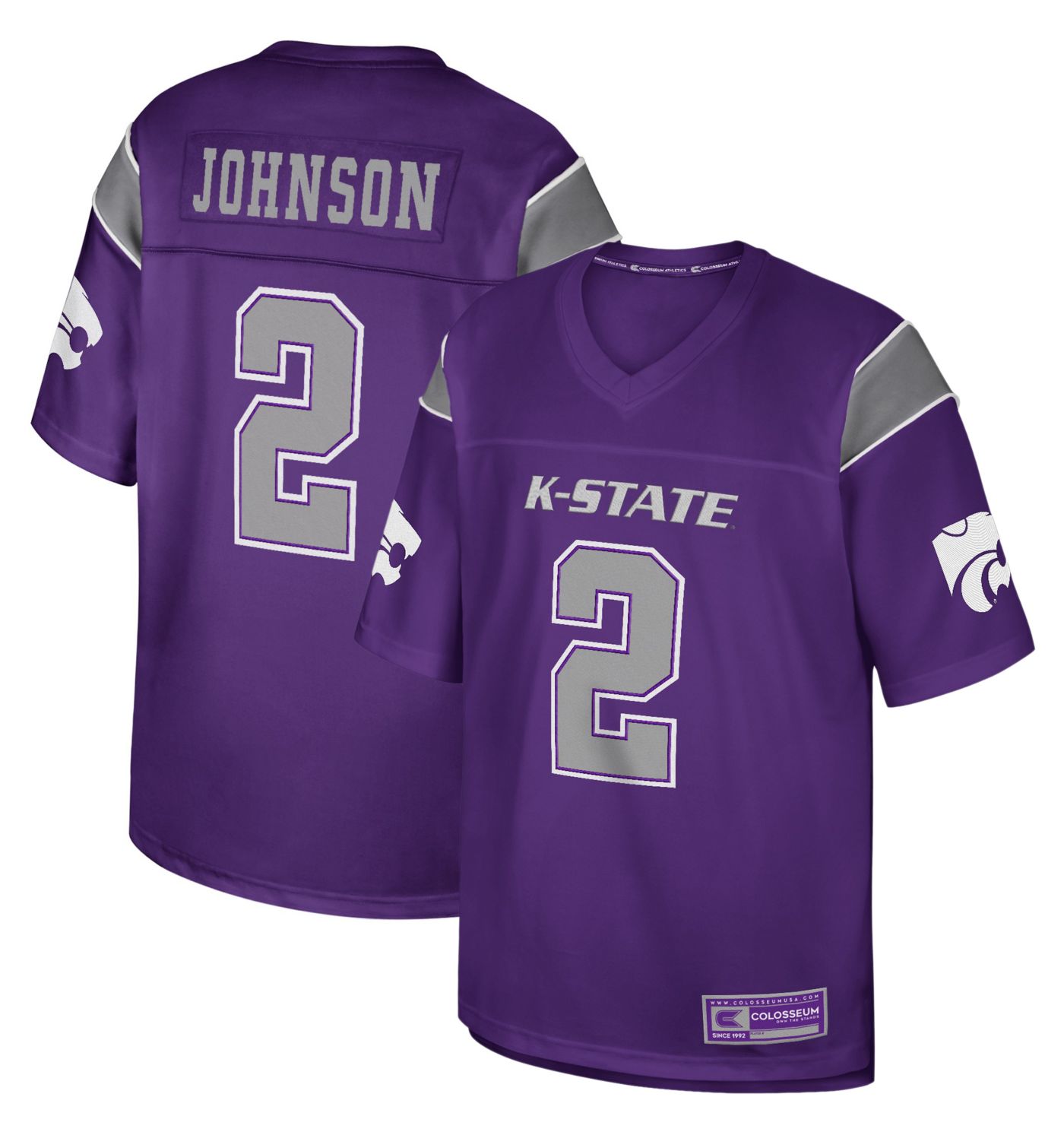 Purple football jersey on sale