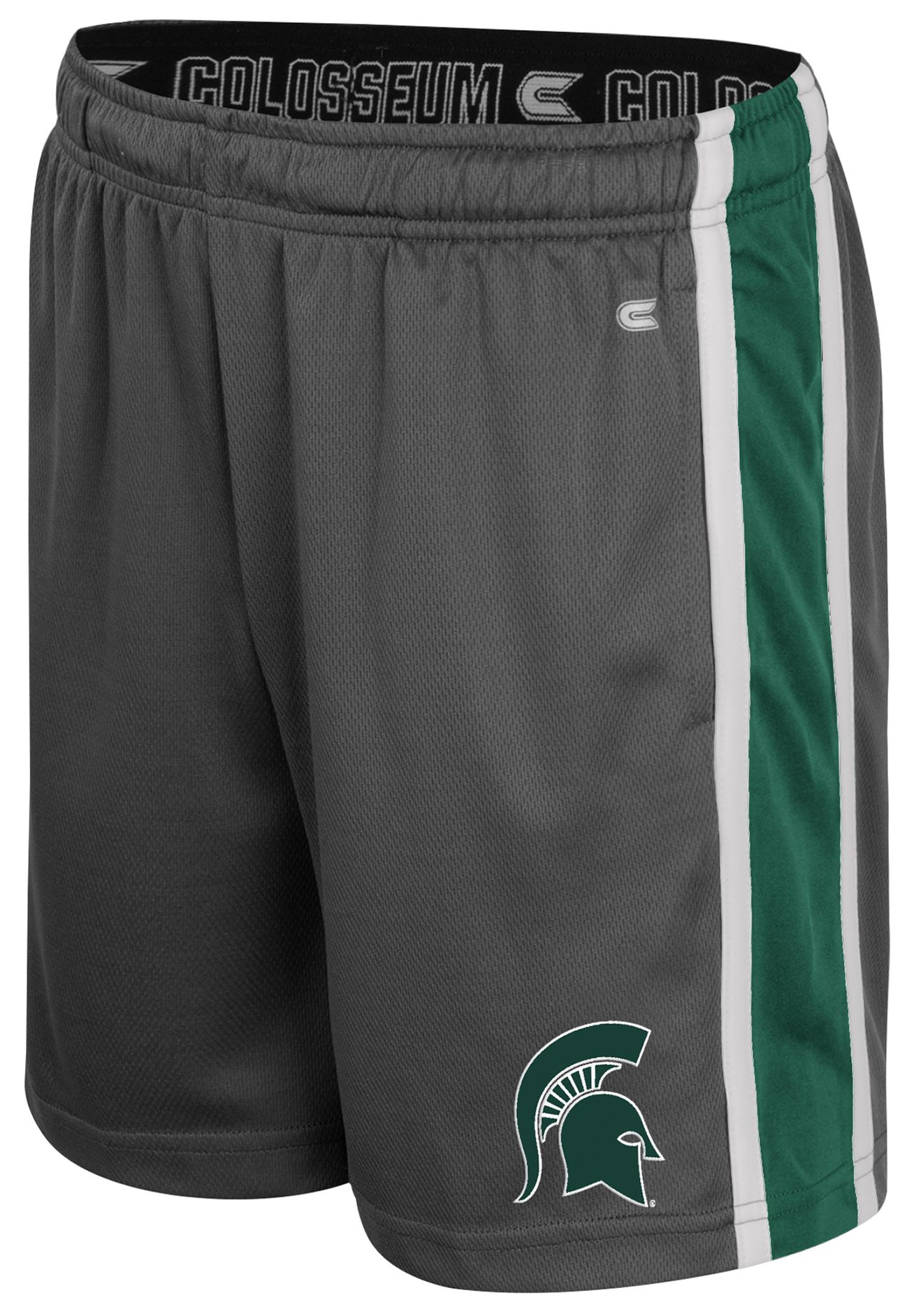 Colosseum Youth Michigan State Spartans Charcoal Ripple Shorts product image