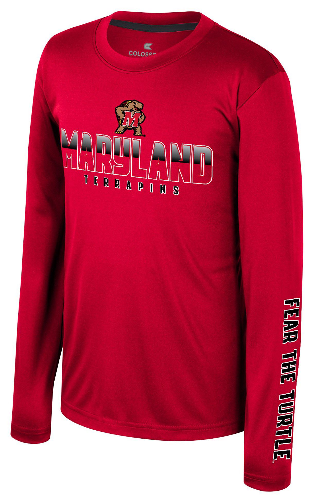 Colosseum Youth Maryland Terrapins Red Armada Long Sleeve T-Shirt product image