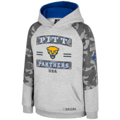 sorry, Colosseum Youth Pitt Panthers Heather Grey Oorah Pullover Hoodie is currently out of stock