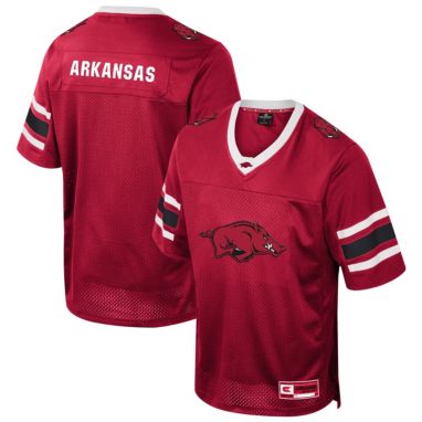 sorry, Colosseum Youth Arkansas Razorbacks Cardinal Field Time Football Jersey is currently out of stock