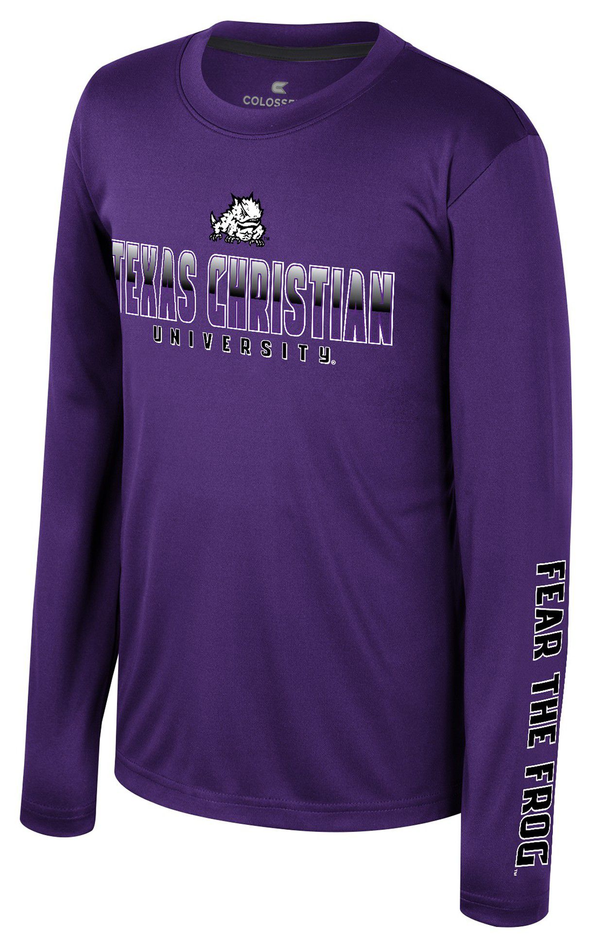 Colosseum Youth TCU Horned Frogs Purple Armada Long Sleeve T-Shirt product image