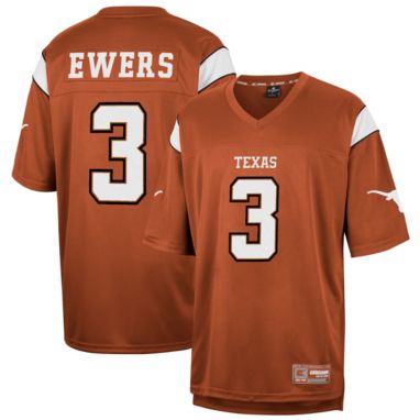 sorry, Colosseum Youth Texas Longhorns Quinn Ewers #3 Grey Football Jersey is currently out of stock