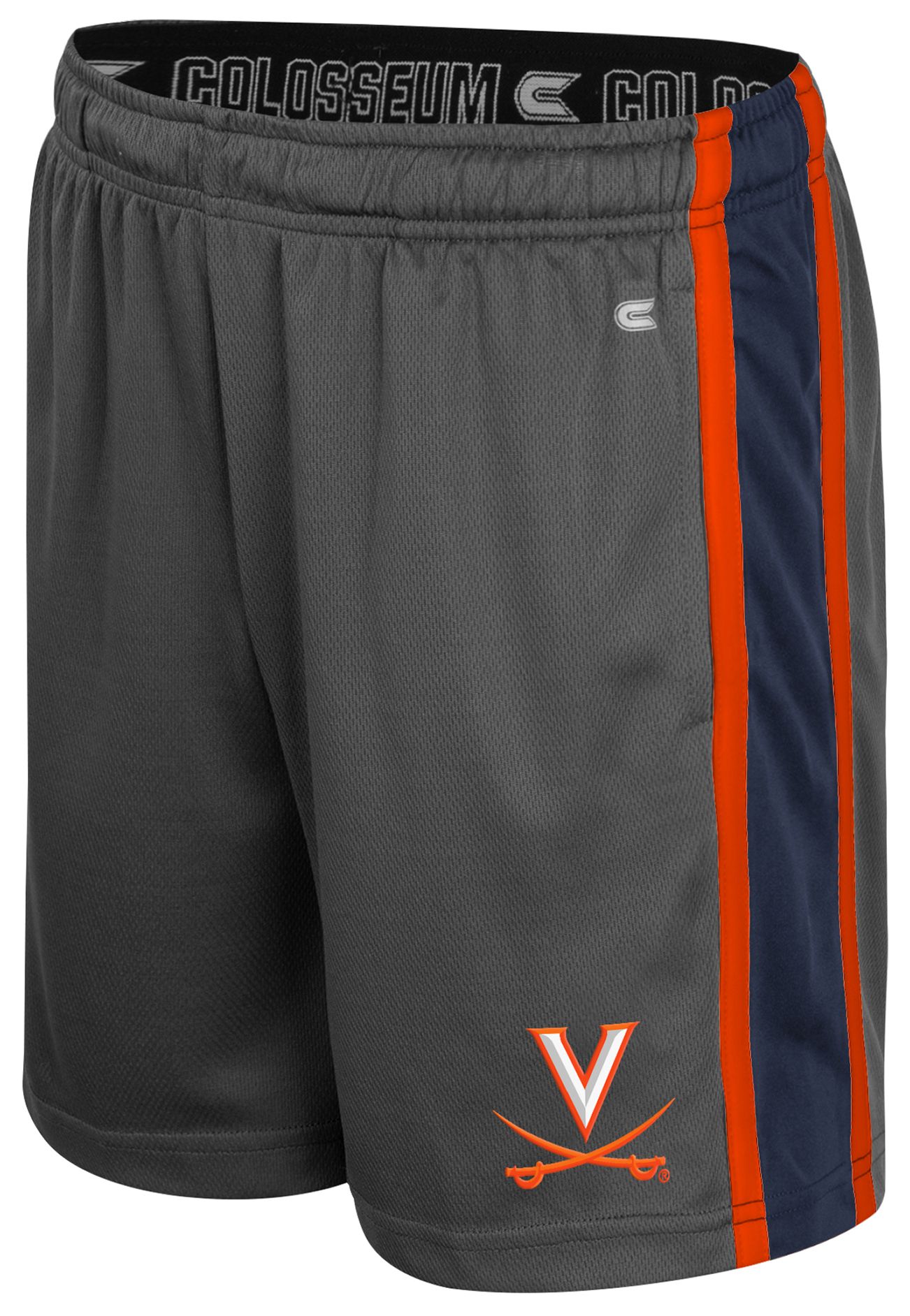 Colosseum Youth Virginia Cavaliers Charcoal Ripple Shorts product image