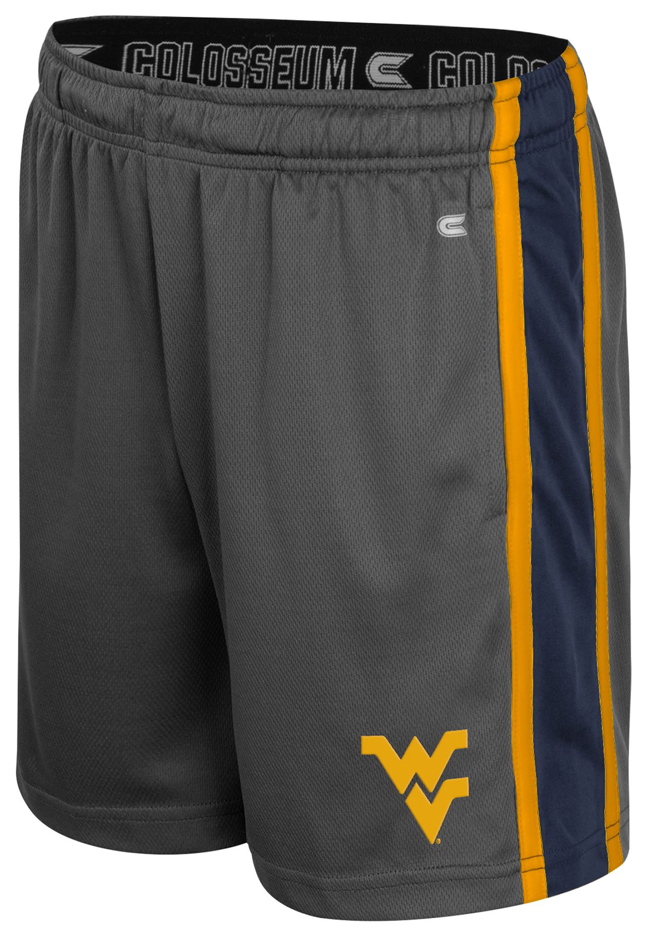 Colosseum Youth West Virginia Mountaineers Charcoal Ripple Shorts product image