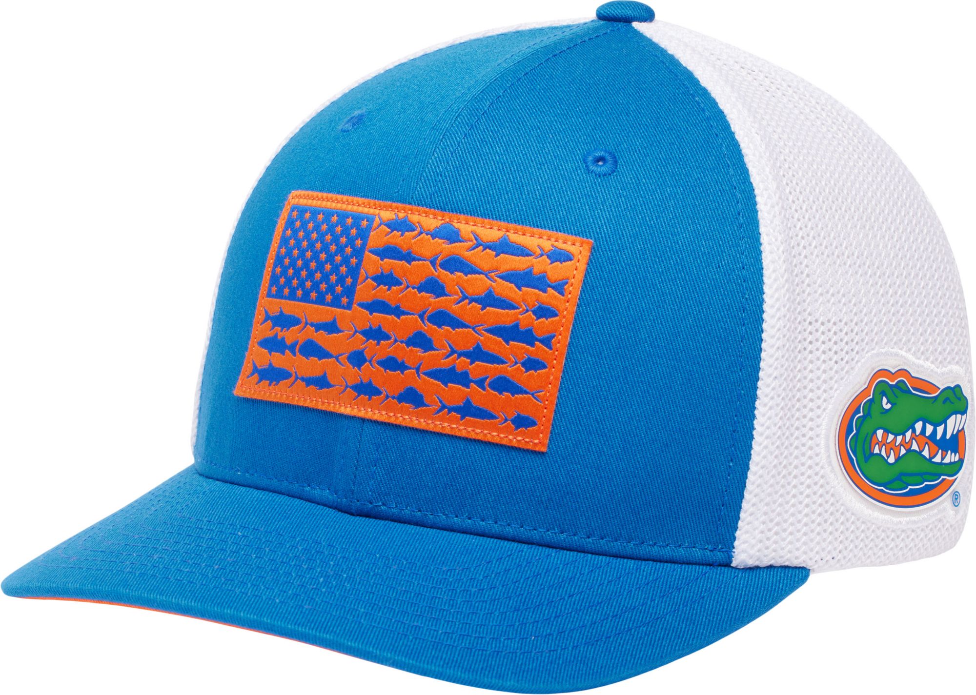 Columbia Adult Florida Gators Royal PFG Fish Flag Mesh Fitted Hat product image