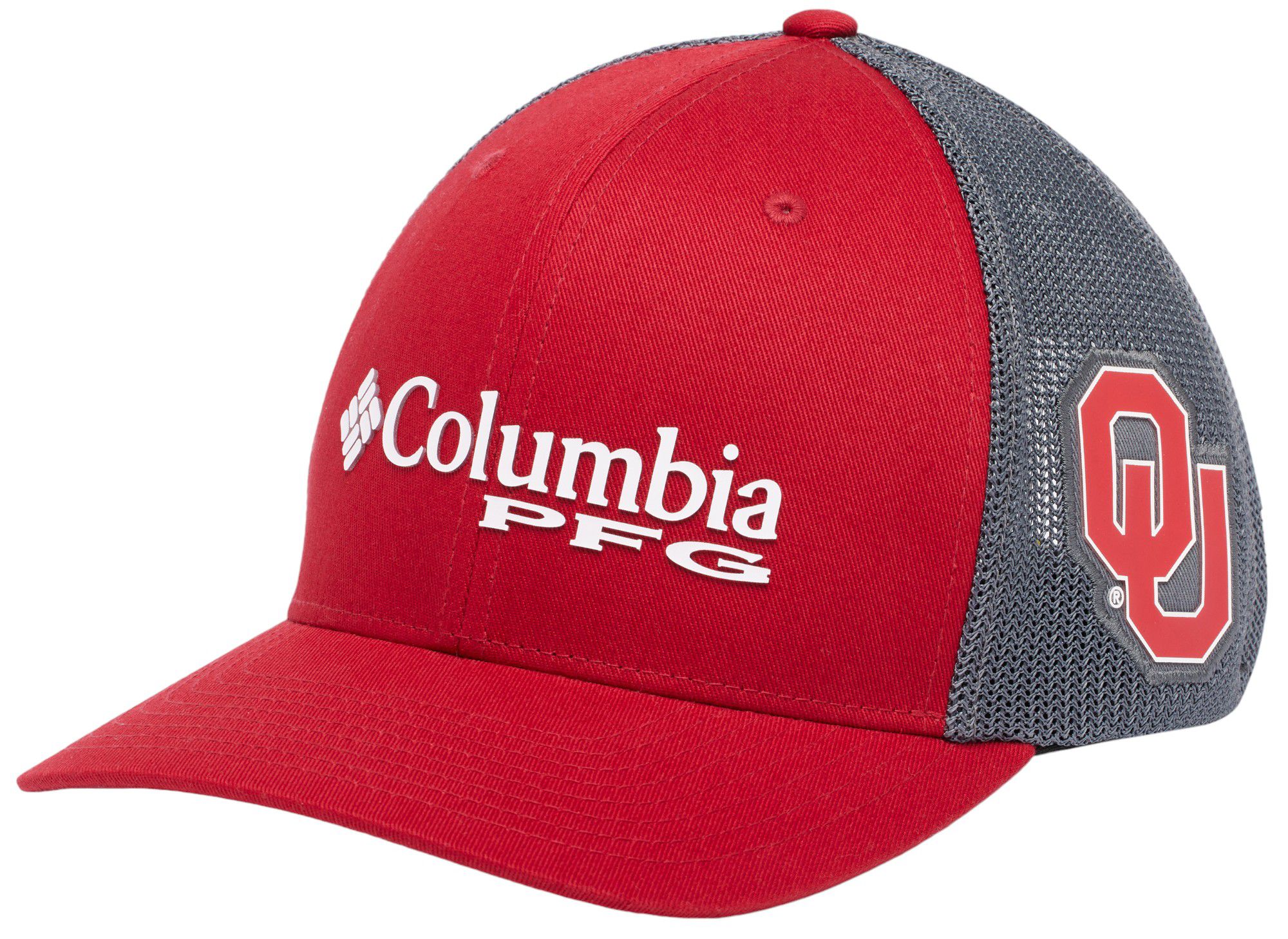 Columbia Adult Oklahoma Sooners Red PFG Snapback Adjustable Hat product image