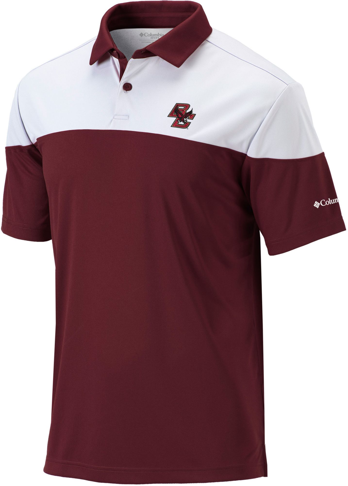 Columbia Men's Boston College Eagles Maroon Best Ball Polo product image