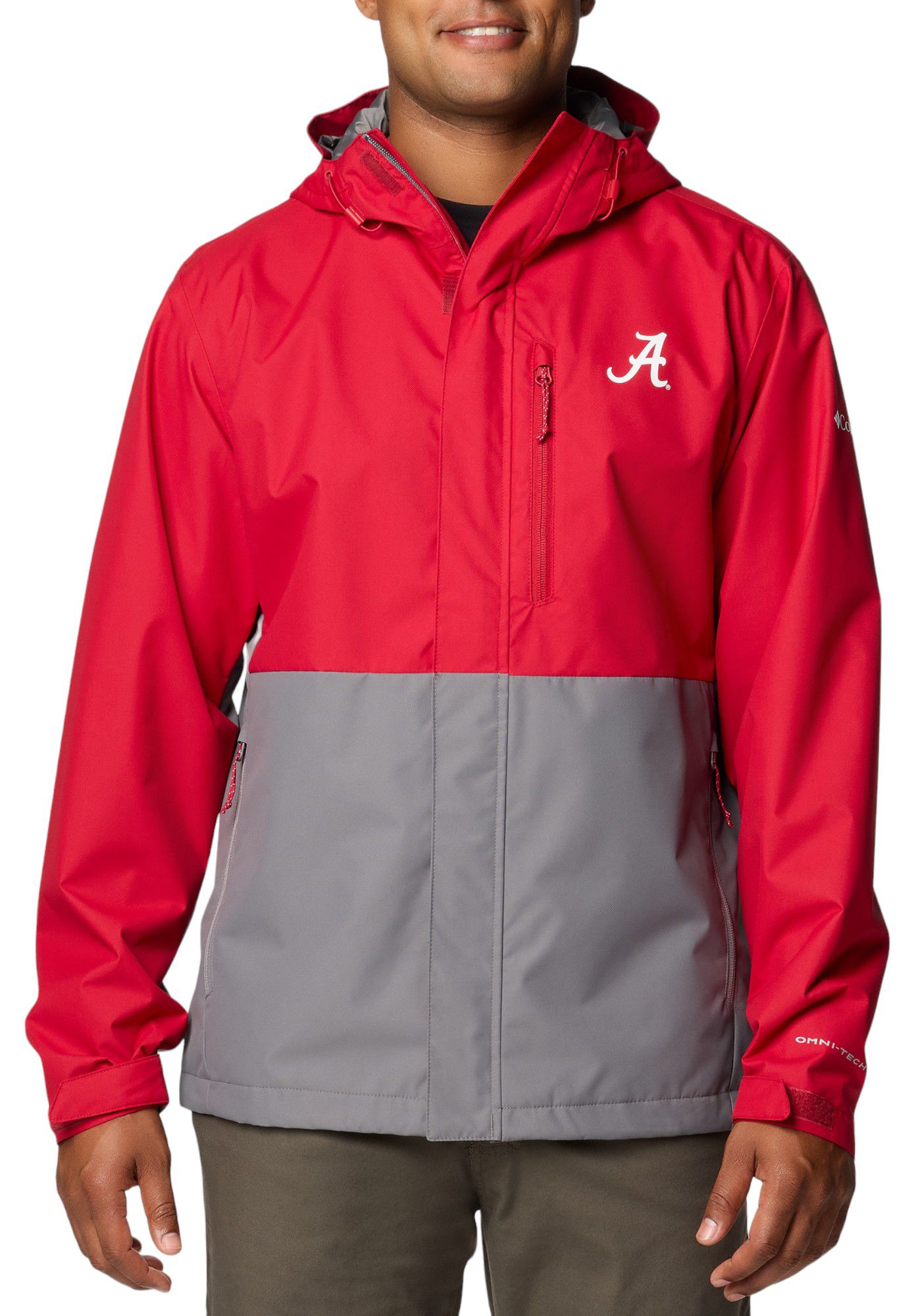 Columbia Men's Alabama Crimson Tide RED/GREY Color Block Field Bound Jacket product image