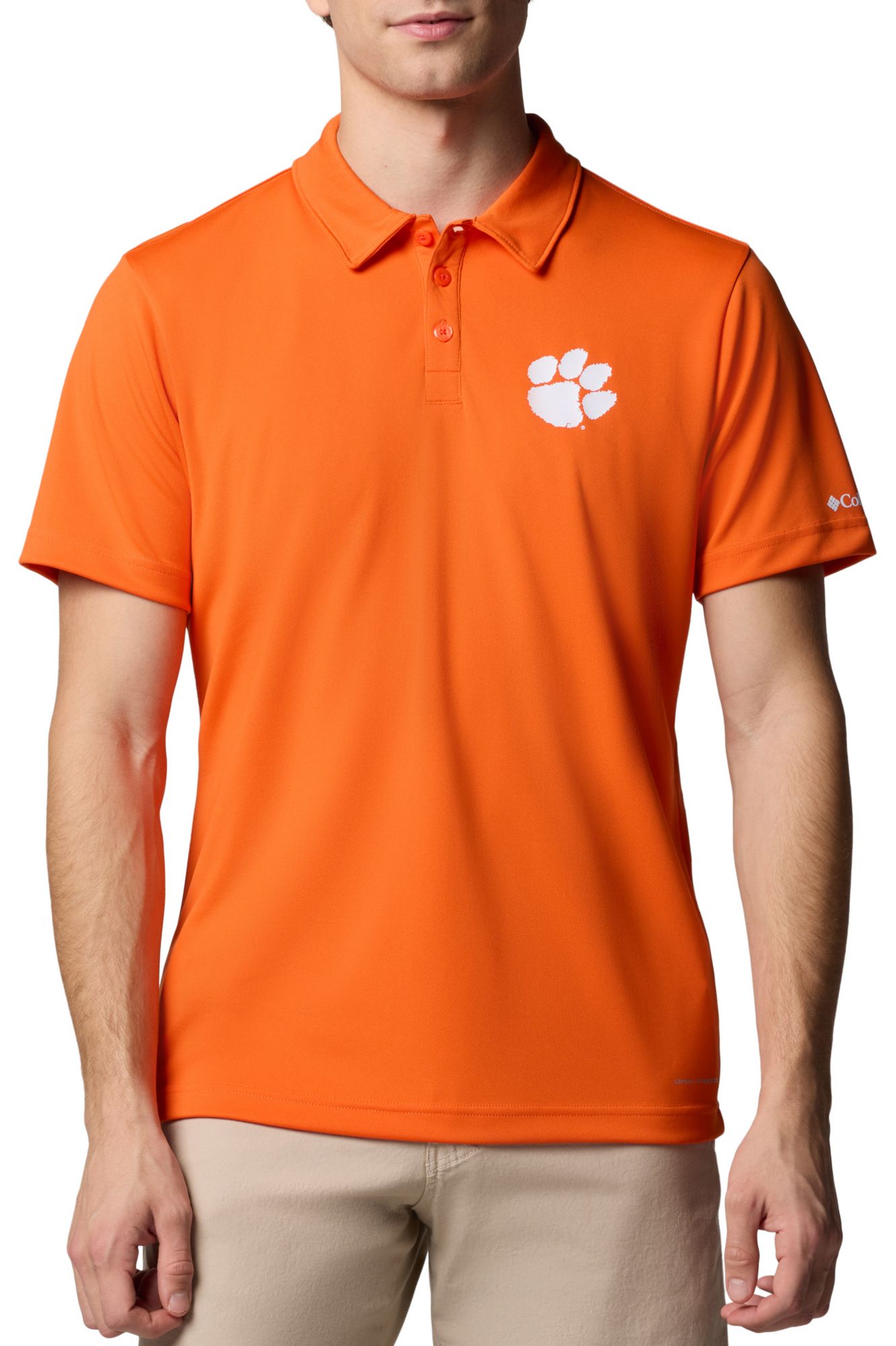 Columbia Men's Clemson Tigers Spark Orange Fair Catch Polo product image