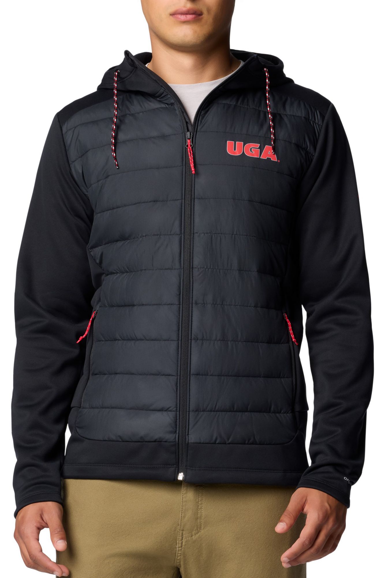 Columbia Men's Georgia Bulldogs Black Hybrid Full-Zip Jacket product image