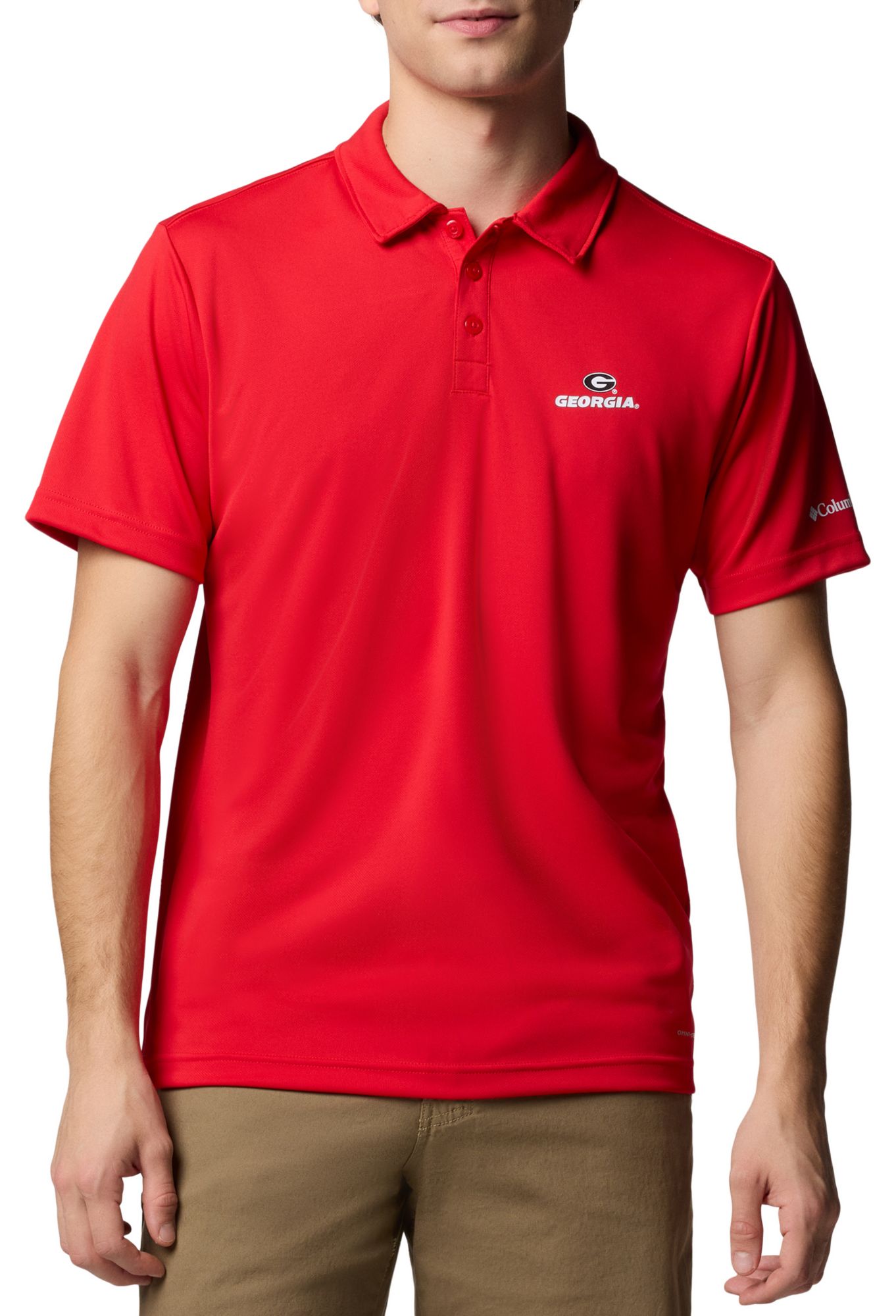 Columbia Men's Georgia Bulldogs Bright Red Fair Catch Polo product image