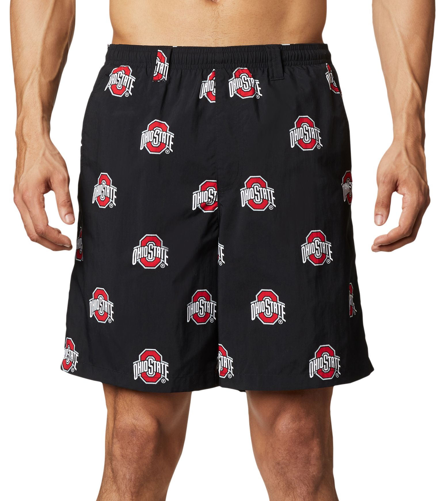 Columbia Men's Ohio State Buckeyes Black Backcast III Printed Performance Shorts product image