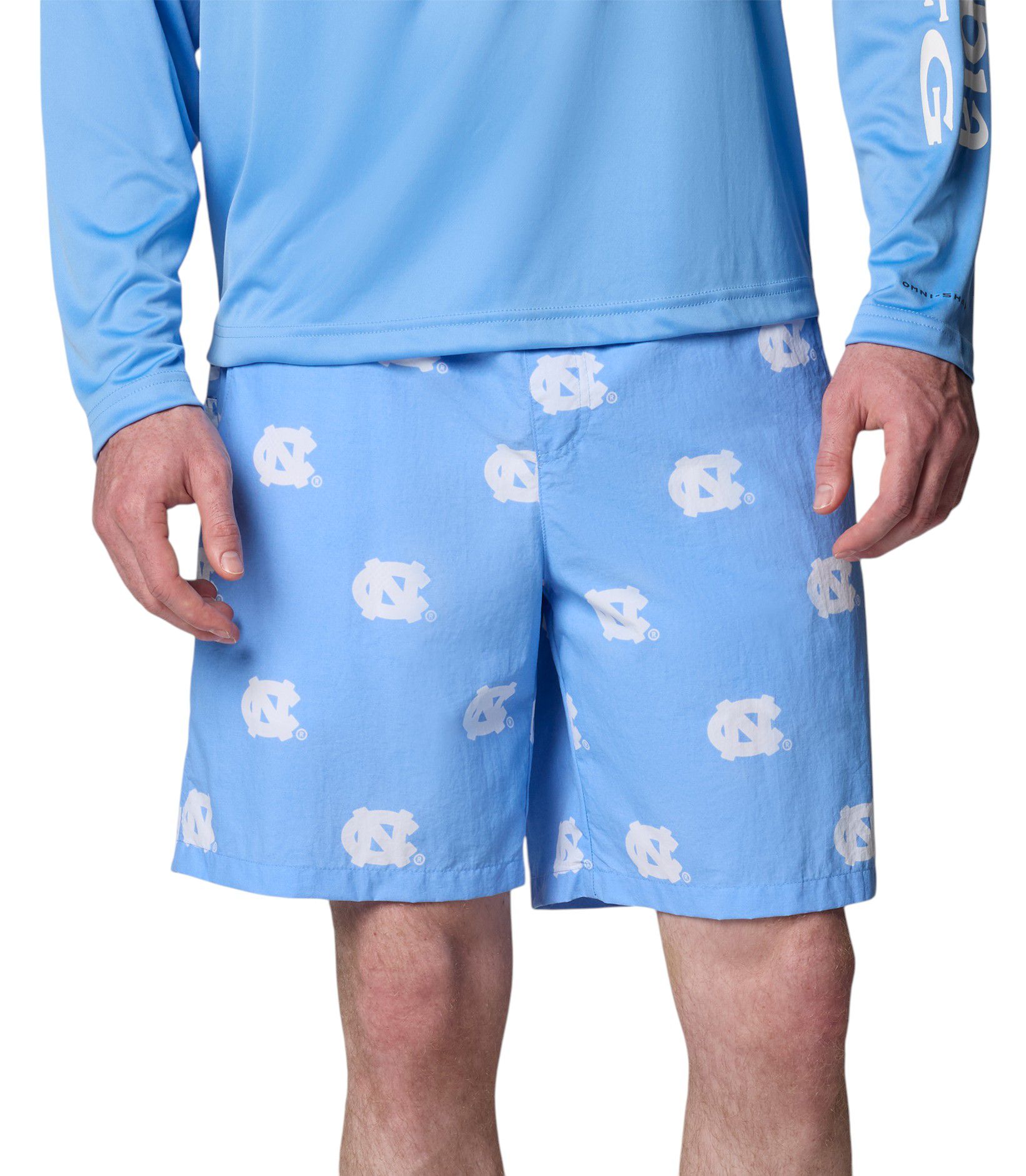 Columbia Men's North Carolina Tar Heels Blue Backcast III Shorts product image