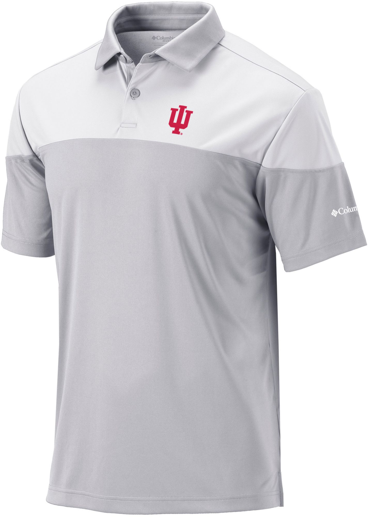 Columbia Men's Indiana Hoosiers Grey Best Ball Polo product image