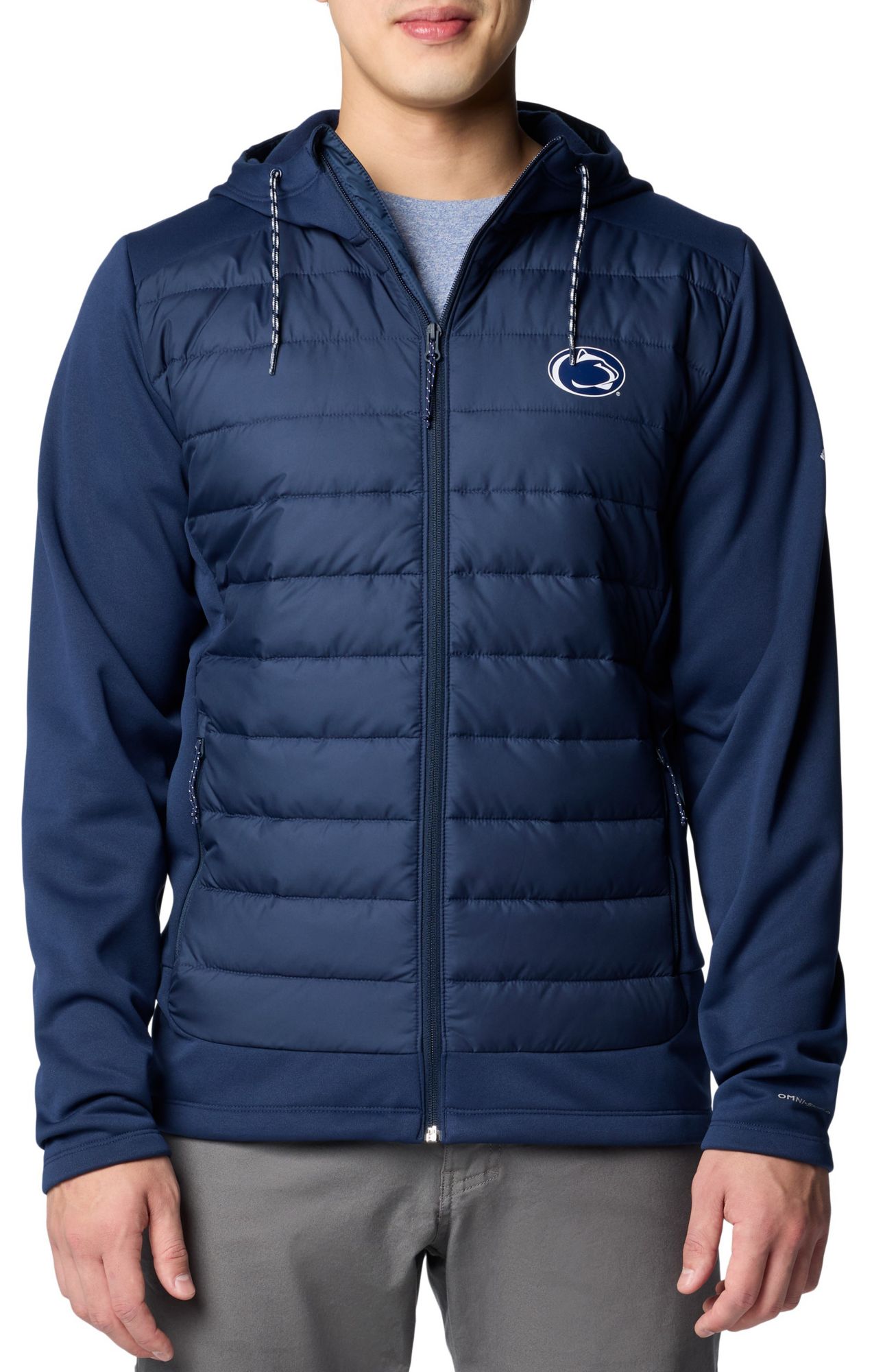 Columbia Men's Penn State Nittany Lions Collegiate Navy Hybrid Full-Zip Jacket product image