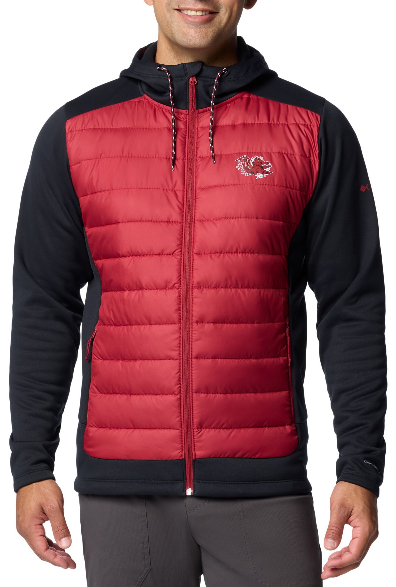 Columbia Men's South Carolina Gamecocks Black Hybrid Full-Zip Jacket product image
