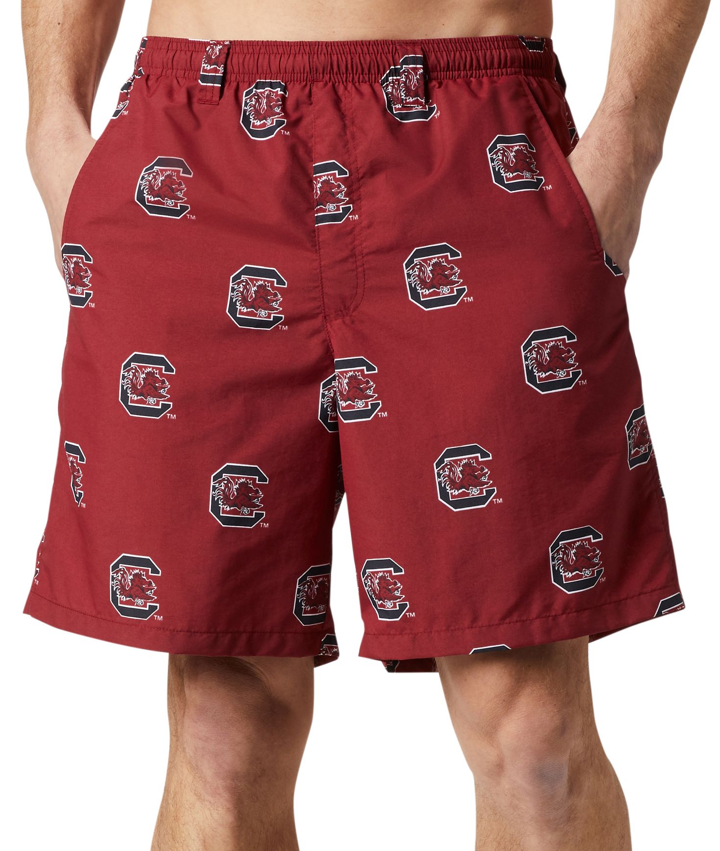 Columbia Men's South Carolina Gamecocks Beet Backcast III Printed Performance Shorts product image