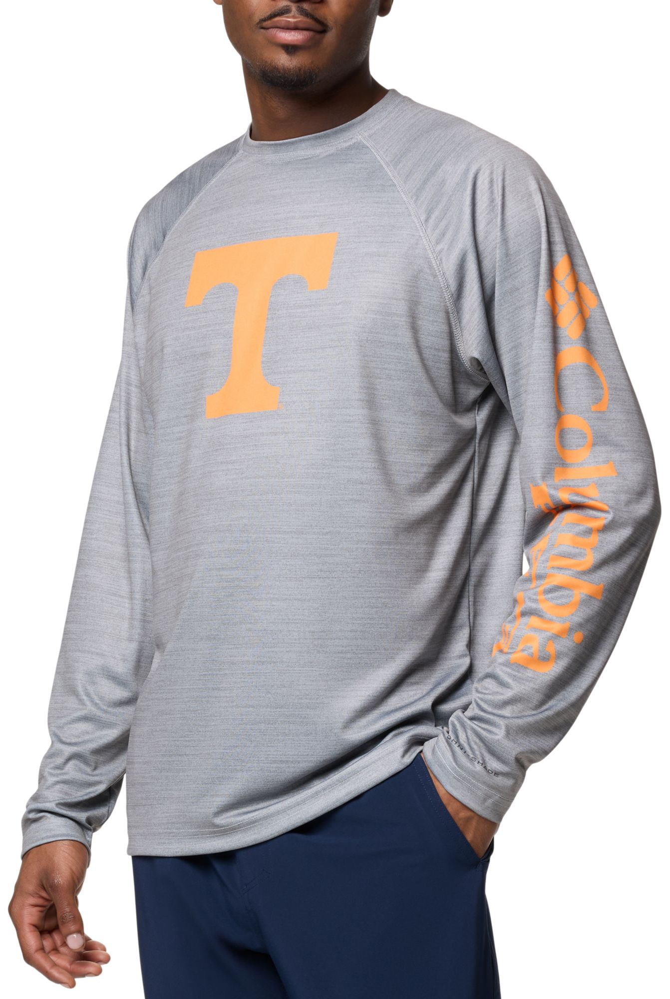 Columbia Men's Tennessee Volunteers Grey Terminal Tackle Heather Long Sleeve T-Shirt product image