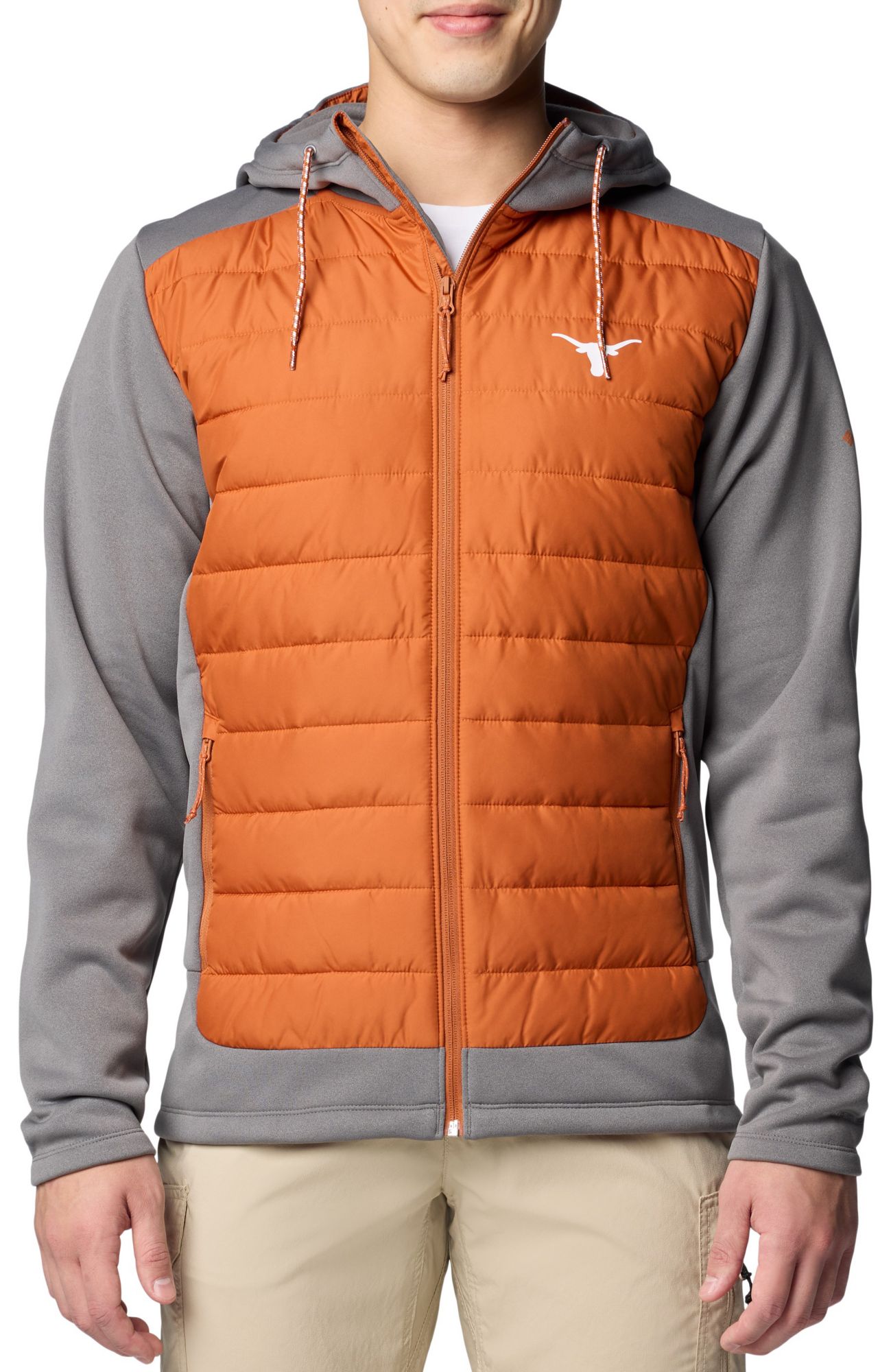 Columbia Men's Texas Longhorns City Grey Hybrid Full-Zip Jacket product image