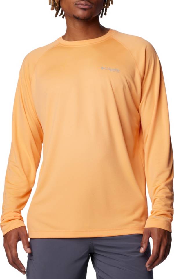 Columbia Men's PFG Solar Stream Long-Sleeve Shirt Orange L