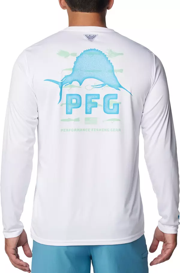 Mens Fishing PFG Shirts UPF Long Sleeve Fishing Shirts for Hiking Running  Cycling