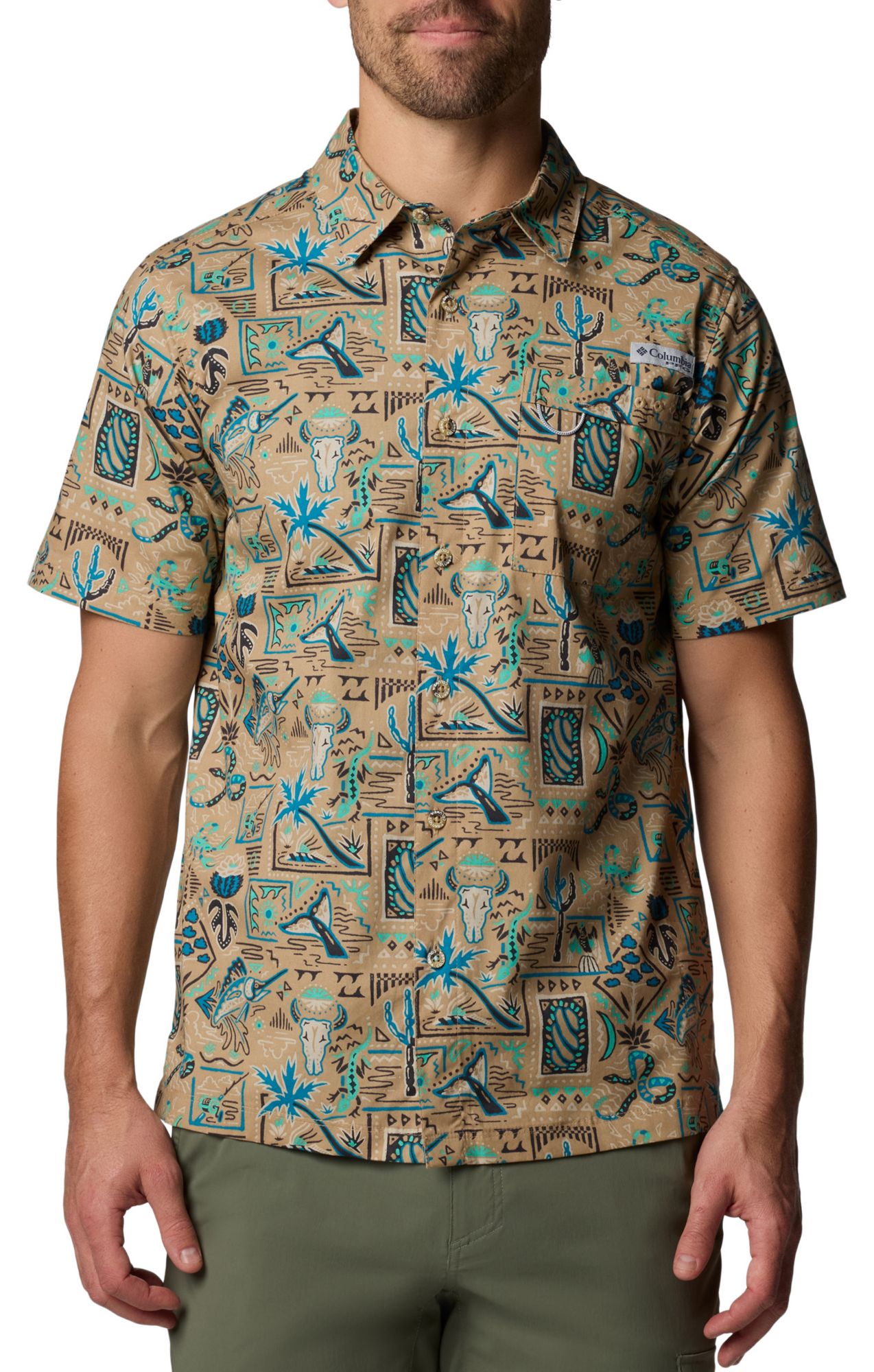 Columbia Men's PFG Wild Cast Camp Shirt | Dick's Sporting Goods